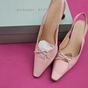 Gianni Bini Blush Pink Slingback Heels